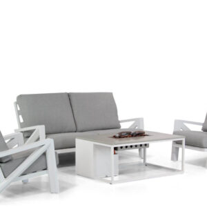 Santika Cinta/Cosiloft 120 cm stoel-bank loungeset 4-delig